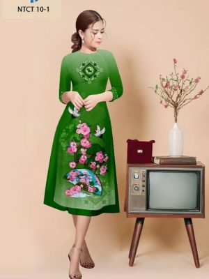 Vải Áo Dài Cách Tân Hoa Đào Thiết Kế 2022 AD NTCT10 50 1664503079 712 Vai Ao Dai Cach Tan Hoa Dao Thiet Ke 2022