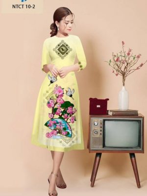 Vải Áo Dài Cách Tân Hoa Đào Thiết Kế 2022 AD NTCT10 53 1664503080 517 Vai Ao Dai Cach Tan Hoa Dao Thiet Ke 2022