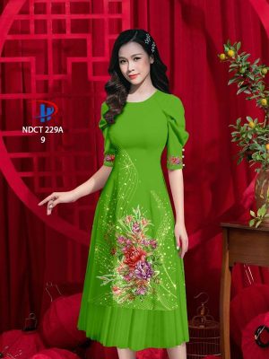 Vải Áo Dài Cách Tân Hoa In 3D Thiết Kế 2022 AD NDCT229A 16 Vai Ao Dai Cach Tan Hoa In 3D Thiet Ke