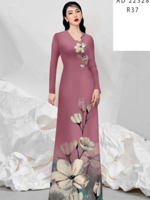 Vải Áo Dài Hoa In 3D Độc Đáo AD 22328 19 Vai Ao Dai Hoa In 3D Doc Dao AD 22328