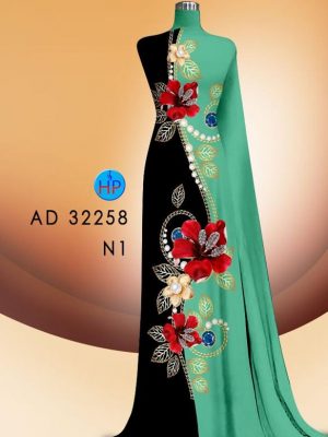 Vải Áo Dài Hoa In 3D Độc Đáo AD 32258 22 Vai Ao Dai Hoa In 3D Doc Dao AD 32258