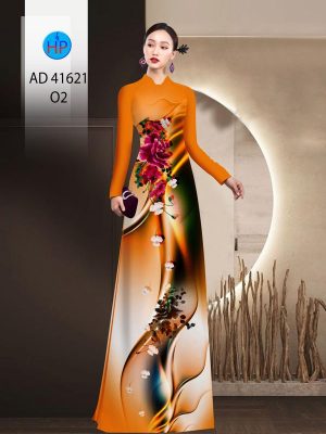 Vải Áo Dài Hoa In 3D Độc Đáo AD 41621 19 Vai Ao Dai Hoa In 3D Doc Dao AD 41621