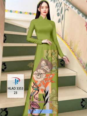 Vải Áo Dài Hoa In 3D Độc Đáo AD HLAD3353 26 Vai Ao Dai Hoa In 3D Doc Dao AD HLAD3353