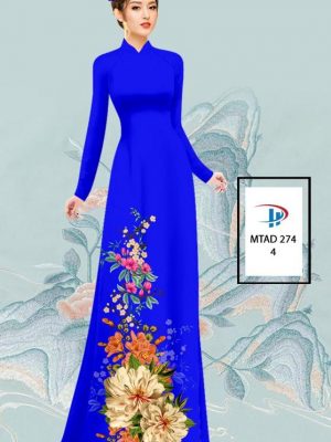 Vải Áo Dài Hoa In 3D Độc Đáo AD MTAD274 26 Vai Ao Dai Hoa In 3D Doc Dao AD MTAD274