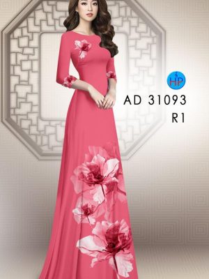 Vải Áo Dài Hoa In 3D Kiểu Mới AD 31093 19 Vai Ao Dai Hoa In 3D Kieu Moi AD 31093