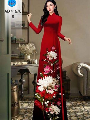 Vải Áo Dài Hoa In 3D Mới Ra AD 41670 35 Vai Ao Dai Hoa In 3D Moi Ra AD 41670