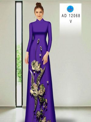 Vải Áo Dài Hoa In 3D Vừa Ra AD 12068 19 Vai Ao Dai Hoa In 3D Vua Ra AD 12068
