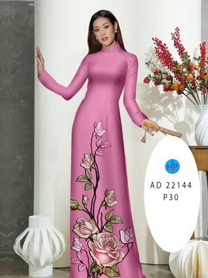 Vải Áo Dài Hoa Hồng Độc Đáo AD 22144 33 1666834545 699 Vai Ao Dai Hoa Hong Doc Dao AD 22144