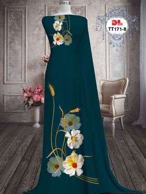 Vải Áo Dài Hoa In 3D Kiểu Mới AD TT171 16 Vai Ao Dai Hoa In 3D Kieu Moi AD TT171