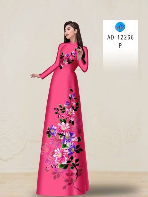 Vải Áo Dài Hoa In 3D Vừa Ra AD 12268 20 Vai Ao Dai Hoa In 3D Vua Ra AD 12268