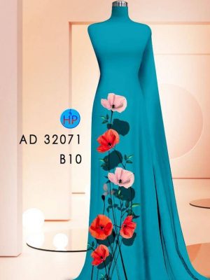Vải Áo Dài Hoa In 3D Vừa Ra AD 32071 19 Vai Ao Dai Hoa In 3D Vua Ra AD 32071
