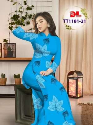 Vải Áo Dài In Hình Lá Thiết Kế 2022 AD TT1181 22 1667445525 387 Vai Ao Dai In Hinh La Thiet Ke 2022 AD