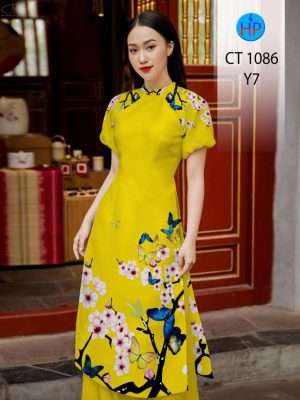 1669788817 46 Vai Ao Dai Hoa Dao Thiet Ke 2022 AD CT1086