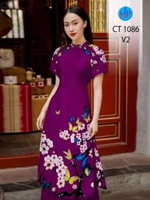 1669788821 617 Vai Ao Dai Hoa Dao Thiet Ke 2022 AD CT1086