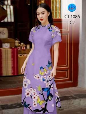 1669788821 901 Vai Ao Dai Hoa Dao Thiet Ke 2022 AD CT1086