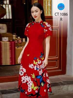 1669788823 258 Vai Ao Dai Hoa Dao Thiet Ke 2022 AD CT1086