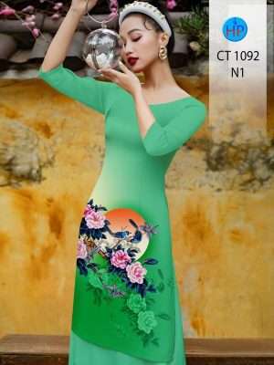 Vải Áo Dài Hoa Cẩm Chướng Vừa Ra AD CT1092 20 Vai Ao Dai Hoa Cam Chuong Vua Ra AD CT1092