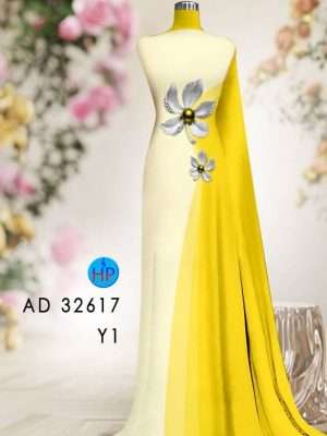 Vải Áo Dài Hoa In 3D Vừa Ra AD 32617 19 Vai Ao Dai Hoa In 3D Vua Ra AD 32617