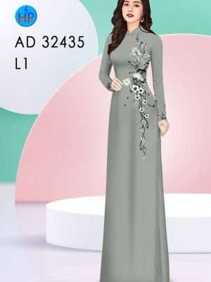 Vải Áo Dài Hoa Ngay Eo Mới Ra AD 32435 21 Vai Ao Dai Hoa Ngay Eo Moi Ra AD 32435