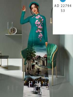 Vải Áo Dài Hoa Đào Và Phong Cảnh Mới Ra AD 22794 25 1670812680 27 Vai Ao Dai Hoa Dao Va Phong Canh Moi Ra