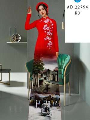 Vải Áo Dài Hoa Đào Và Phong Cảnh Mới Ra AD 22794 29 1670812692 195 Vai Ao Dai Hoa Dao Va Phong Canh Moi Ra