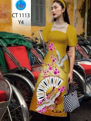 Vải Áo Dài Hoa Đào Chim Hạc Mới Ra AD CT1113 25 1671166068 49 Vai Ao Dai Hoa Dao Chim Hac Moi Ra AD