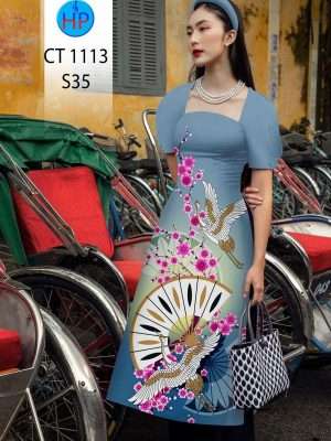 Vải Áo Dài Hoa Đào Chim Hạc Mới Ra AD CT1113 30 1671166080 663 Vai Ao Dai Hoa Dao Chim Hac Moi Ra AD