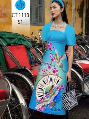 Vải Áo Dài Hoa Đào Chim Hạc Mới Ra AD CT1113 32 1671166084 16 Vai Ao Dai Hoa Dao Chim Hac Moi Ra AD