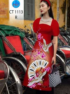 Vải Áo Dài Hoa Đào Chim Hạc Mới Ra AD CT1113 33 1671166087 388 Vai Ao Dai Hoa Dao Chim Hac Moi Ra AD
