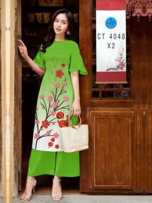 Vải Áo Dài Hoa Đào Đón Tết Thiết Kế 2022 AD 4048 21 1671427369 698 Vai Ao Dai Hoa Dao Don Tet Thiet Ke 2022