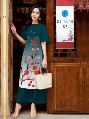 Vải Áo Dài Hoa Đào Đón Tết Thiết Kế 2022 AD 4048 24 1671427371 352 Vai Ao Dai Hoa Dao Don Tet Thiet Ke 2022