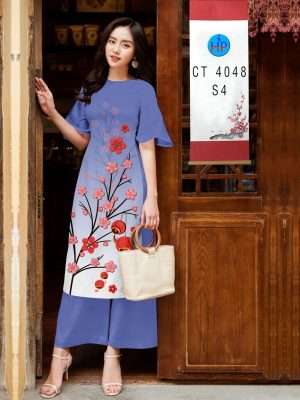Vải Áo Dài Hoa Đào Đón Tết Thiết Kế 2022 AD 4048 25 1671427372 703 Vai Ao Dai Hoa Dao Don Tet Thiet Ke 2022