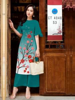 Vải Áo Dài Hoa Đào Đón Tết Thiết Kế 2022 AD 4048 26 1671427373 528 Vai Ao Dai Hoa Dao Don Tet Thiet Ke 2022