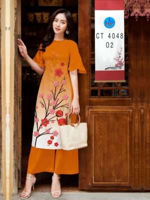 Vải Áo Dài Hoa Đào Đón Tết Thiết Kế 2022 AD 4048 30 1671427375 479 Vai Ao Dai Hoa Dao Don Tet Thiet Ke 2022