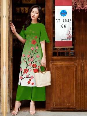 Vải Áo Dài Hoa Đào Đón Tết Thiết Kế 2022 AD 4048 31 1671427376 458 Vai Ao Dai Hoa Dao Don Tet Thiet Ke 2022