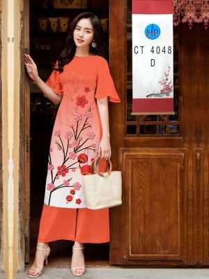 Vải Áo Dài Hoa Đào Đón Tết Thiết Kế 2022 AD 4048 34 1671427377 864 Vai Ao Dai Hoa Dao Don Tet Thiet Ke 2022