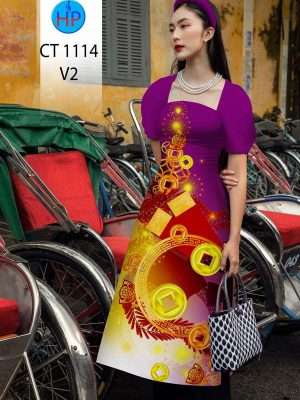 Vải Áo Dài Mừng Tết Thiết Kế 2022 AD CT1114 24 1672387175 25 Vai Ao Dai Mung Tet Thiet Ke 2022 AD CT1114