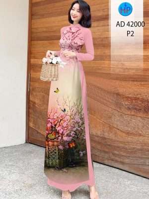 Vải Áo Dài Hoa Đào Nhẹ Nhàng Độc Đáo AD 42000 37 Vai Ao Dai Hoa Dao Nhe Nhang Doc Dao AD
