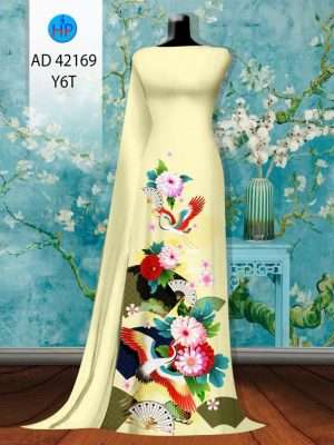 Vải Áo Dài Hoa In 3D Độc Đáo AD 42169 19 Vai Ao Dai Hoa In 3D Doc Dao AD 42169