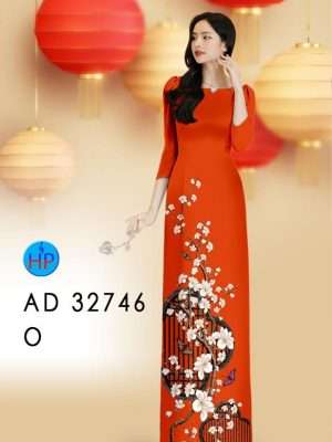 Vải Áo Dài Hoa In 3D Kiểu Mới AD 32746 20 Vai Ao Dai Hoa In 3D Kieu Moi AD 32746