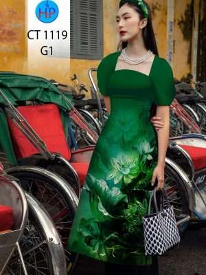 Vai Ao Dai Hoa Sen Moi Ra AD CT1119