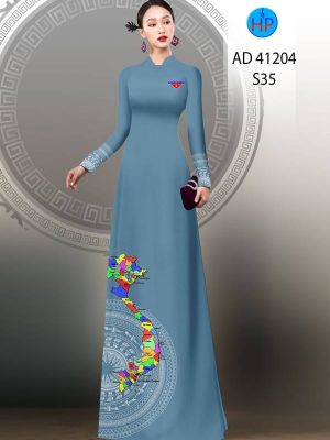 1675046026 974 Vai Ao Dai Ban Do Viet Nam Kieu Moi AD