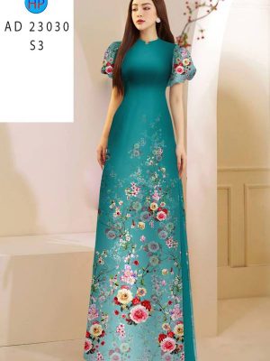Vải Áo Dài Hoa Hồng Kiểu Mới AD 23030 19 Vai Ao Dai Hoa Hong Kieu Moi AD 23030