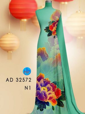 Vải Áo Dài Hoa In 3D Vừa Ra AD 32572 19 Vai Ao Dai Hoa In 3D Vua Ra AD 32572