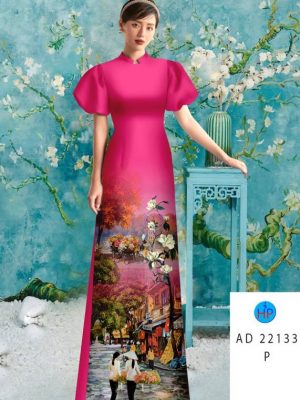 Vải Áo Dài Phong Cảnh Vừa Ra AD 22133 20 Vai Ao Dai Phong Canh Vua Ra AD 22133