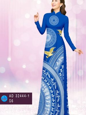 Vải Áo Dài Trống Đồng Và Chim Hạc Độc Đáo AD 32444 23 1675476545 446 Vai Ao Dai Trong Dong Va Chim Hac Doc Dao
