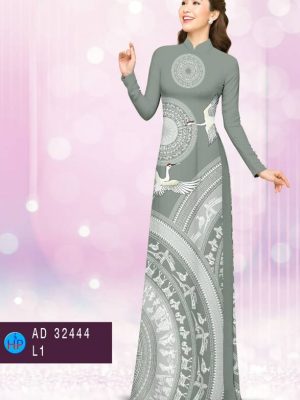 Vải Áo Dài Trống Đồng Và Chim Hạc Độc Đáo AD 32444 31 1675476551 817 Vai Ao Dai Trong Dong Va Chim Hac Doc Dao
