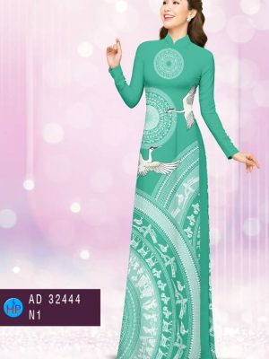Vải Áo Dài Trống Đồng Và Chim Hạc Độc Đáo AD 32444 30 1675476551 855 Vai Ao Dai Trong Dong Va Chim Hac Doc Dao
