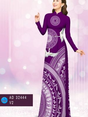 Vải Áo Dài Trống Đồng Và Chim Hạc Độc Đáo AD 32444 34 1675476554 71 Vai Ao Dai Trong Dong Va Chim Hac Doc Dao