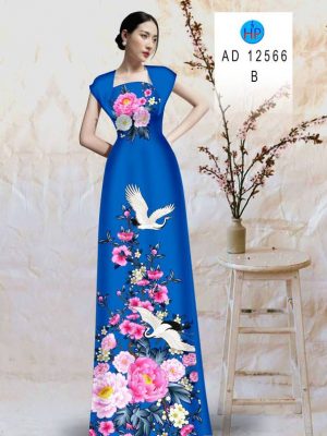 Vải Áo Dài Chim Hạc Và Hoa Cẩm Chướng Kiểu Mới AD 12566 29 1675477594 2 Vai Ao Dai Chim Hac Va Hoa Cam Chuong Kieu